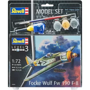 Plastic Model Kit REVELL Focke Wulf Fw 190 F-8 Geschenkset 1:72 scale