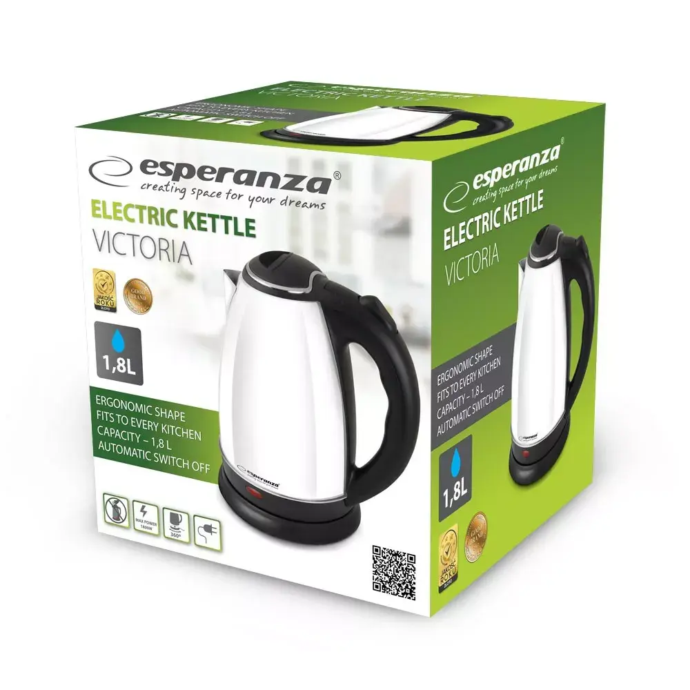Электрический чайник Esperanza 1.7L 2200W EKK113W Photo 2