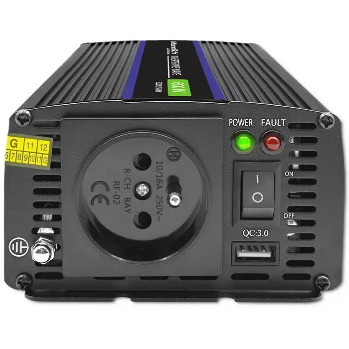 QOLTEC Monolith 600 MS Wave 12В→230В 600Вт инвертор Photo 8