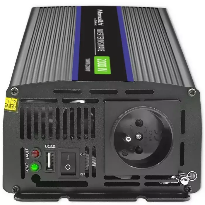 Инвертор QOLTEC Monolith 2000 MS Wave 12V–230V Photo 8