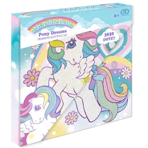 Diamond Dotz Pony Dreams craft kit by Dante — fabric canvas 279.4×279.4 mm, tray, stylus, wax, premium color-printed