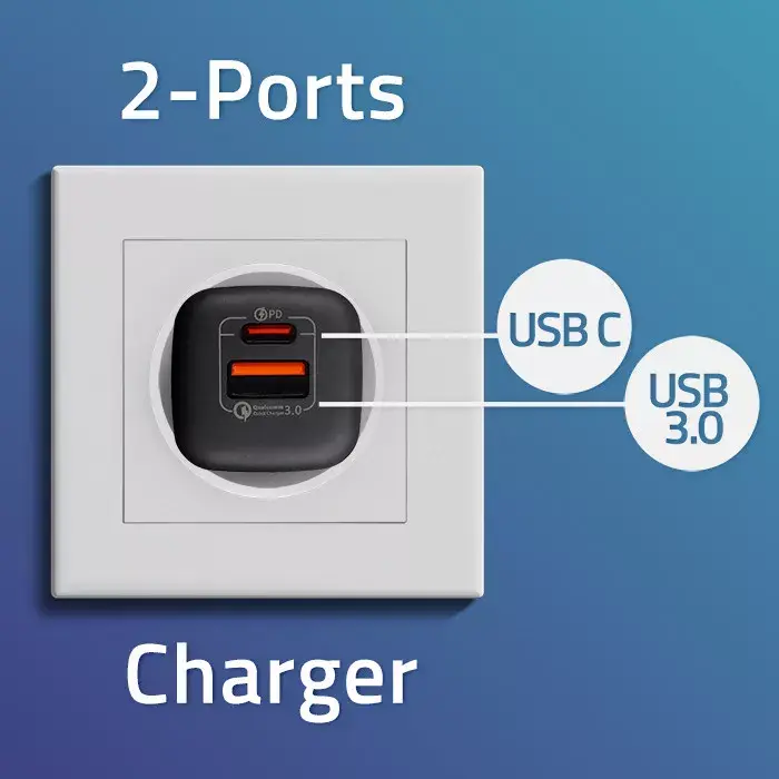 Зарядное QOLTEC 50764 USB-C PD 3.0 35 Вт Photo 5