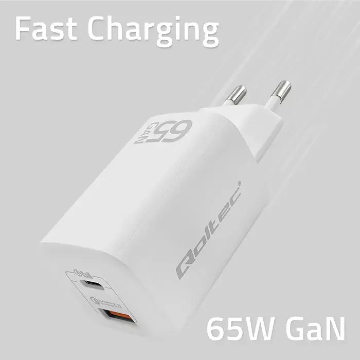 QOLTEC 50765 65 Вт быстрое зарядное USB‑C PD 3.0 Photo 4