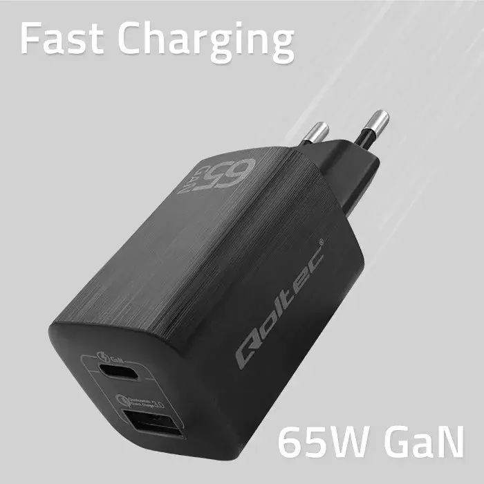 QOLTEC 50766 65W iekštelpu lādētājs Photo 4