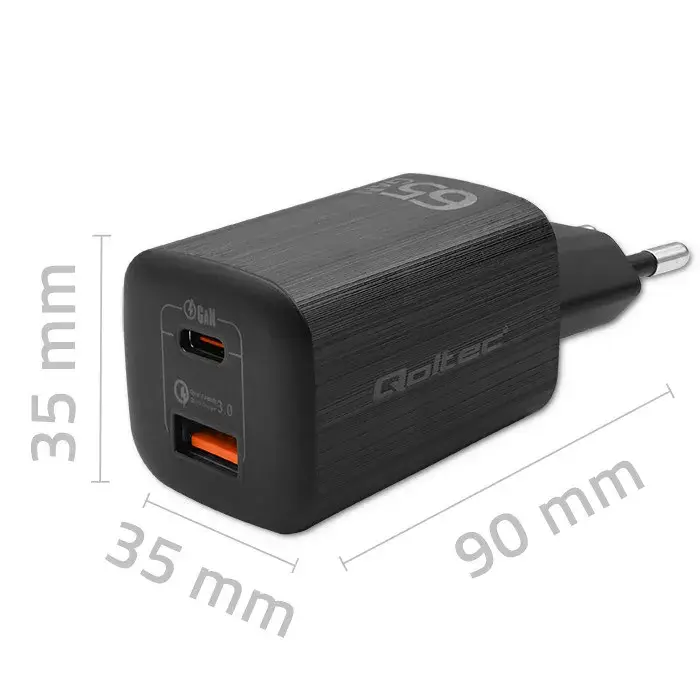 QOLTEC 50766 65W iekštelpu lādētājs Photo 7