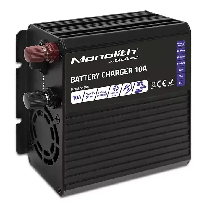 Lādētājs QOLTEC Monolith 10A 12V Photo 8