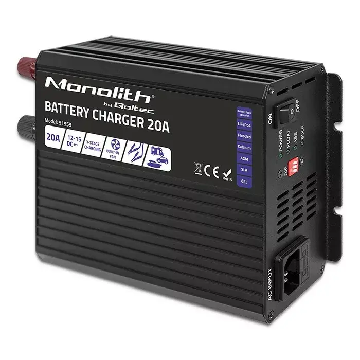 Зарядное устройство QOLTEC Monolith 20A 12V Photo 6