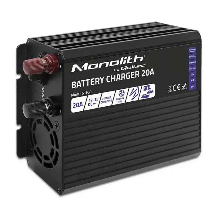 Зарядное устройство QOLTEC Monolith 20A 12V Photo 9
