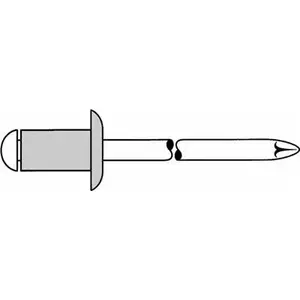 Blind rivet GESIPA 5x12 mm Al/A2, grip 6.0–8.0 mm, pack of 500