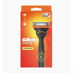 Gillette Fusion5 Power men's razor Safety razor Black, Orange