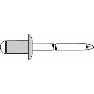 Blind rivet GESIPA 1454051 Al/St 5x30 mm, grip 20.0–25.0 mm, pack of 100