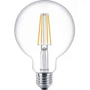 LED spuldze ar pavedienu Philips G93 E27 7W (ekv. 60W), 806 lm, 2700K, CRI 80, 15000 h