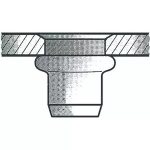 Blind rivet nut GESIPA St M8x11x20 for 3.0–6.0 mm sheet, pack of 100