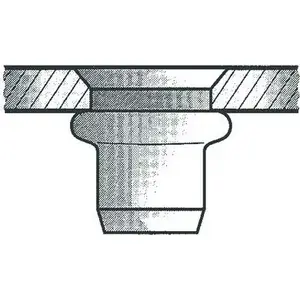 Blind Rivet Nut GESIPA M10x12x21 Countersunk Head for 4.0–6.5 mm Sheet – Pack of 100