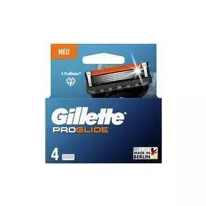 Gillette Сменные лезвия ProGlide System Blades, упаковка из 4 5 ультраострых лезвий ProBades для чистого бритья, - 1 шт. (8001090456366)