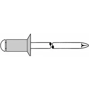 Blind rivet GESIPA 1454086 Al/St 5x16 mm countersunk head, grip 8.0–12.0 mm, pack of 500