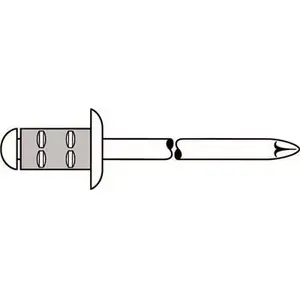 Blind rivet GESIPA Polygrip 4.8×25 Al/St, grip 11.0–19.5 mm — pack of 250