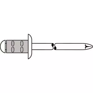 Blind rivet GESIPA Polygrip 6.4x15 Al/A2 for 1.5–9.0 mm, pack of 250