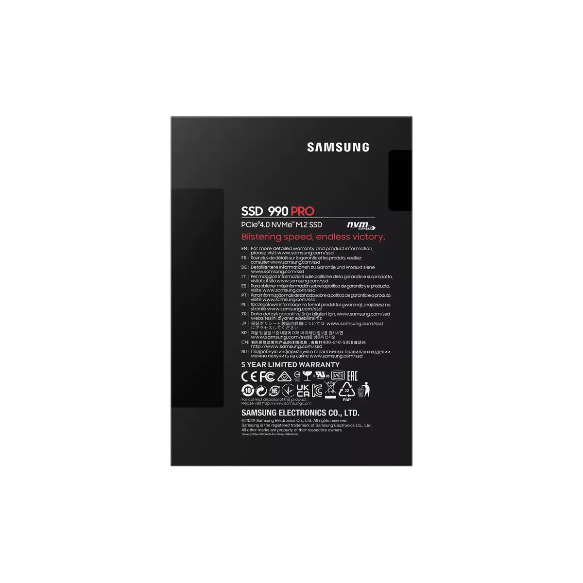 SSD Samsung 990 PRO 4 TB MZ-V9P4T0BW Photo 6