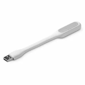 Настольная USB лампа c-tech UNL-04 белая гибкая с питанием от USB и регулируемой шейкой