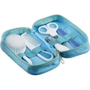 akuku baby grooming kit in toiletry bag A0308 — blue — 1 piece