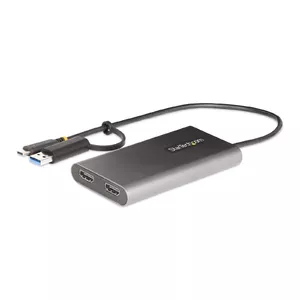 USB-C to Dual-HDMI Adapter StarTech 4K@60Hz 100W Power Delivery Pass-Through 30cm Built-in Cable