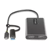 StarTech USB-C uz Dual-HDMI adapters 4K60 100W PD Photo 3
