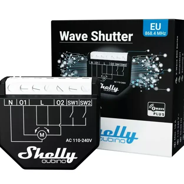 Shelly Wave Shutter vieds relejs 10 A 110–230 V Photo 4