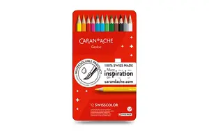 Colored Pencils Caran d'Arche 1285.712 — 12 pcs, assorted soft leads