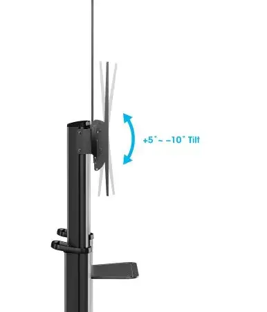 TV & Monitor Mount Manhattan Trolley Stand 462341 Photo 6