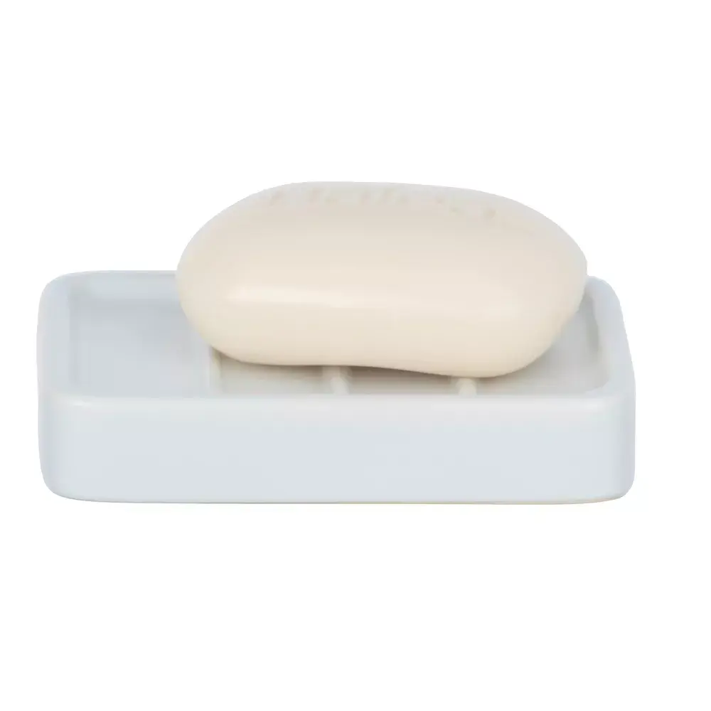 Wenko Hexa white ceramic soap dish Photo 2