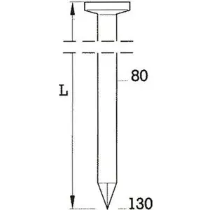Круглые гвозди в ленте BeA R20 4,2×120 мм, 1500 шт.