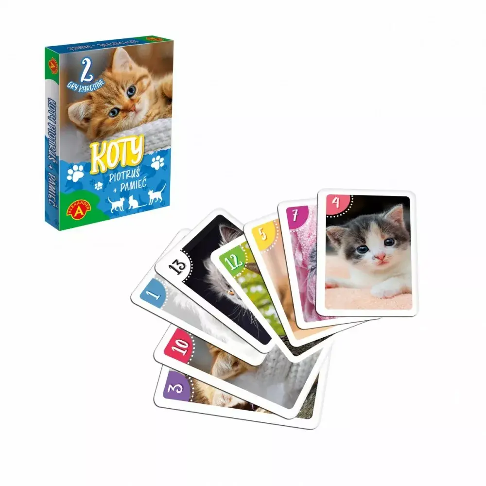 Kāršu spēle Alexander Cards Piotrus Memory - Cats Photo 2