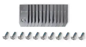Ecovacs MBK120001 Replacement Blade Set for GOAT G1 Robotic Lawn Mower, 12-Piece