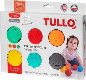 Набор сенсорных мячей Tullo «Лица», 6 шт.