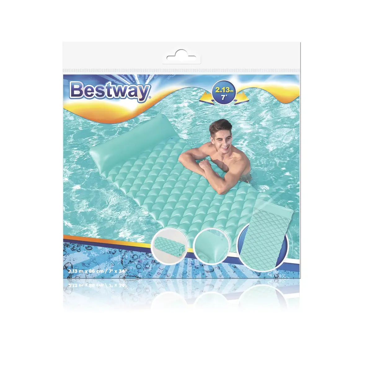 Peldēšanas matracis Bestway Inflatable Float'N Roll Air Mat Photo 38