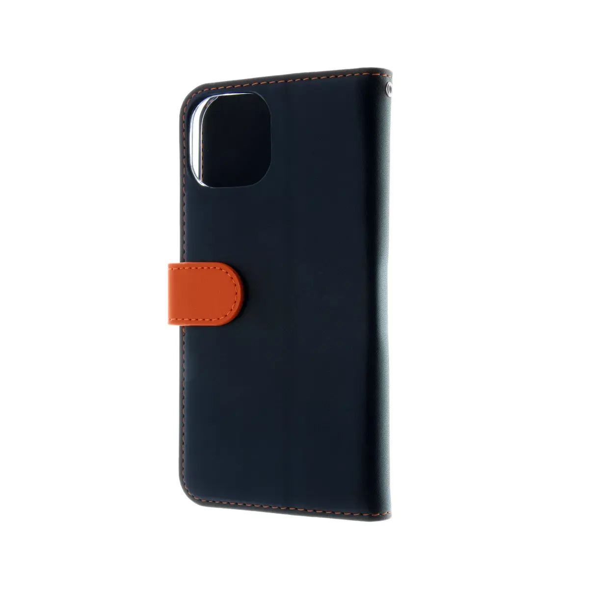 Чехол-книжка Insmat для Apple iPhone 15 - черный/оранжевый Photo 2