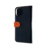 Чехол-книжка Insmat для Apple iPhone 15 - черный/оранжевый Photo 2