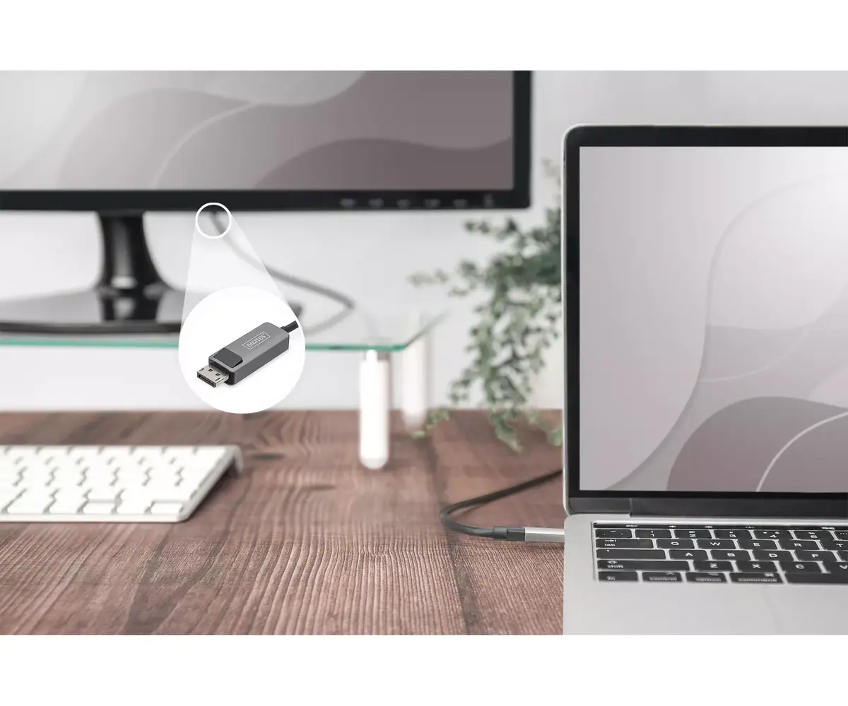 USB Type C uz DisplayPort adapteris Digitus DB-300334-020-S Photo 2
