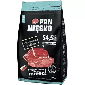 Dry dog food pan miĘsko Pork with wild boar XL 20 kg — dry food, 30% protein, 21% fat, 20 kg sack