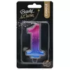 Cake topper GoDan MLG174595 metallic number 1, 8 cm Photo 2