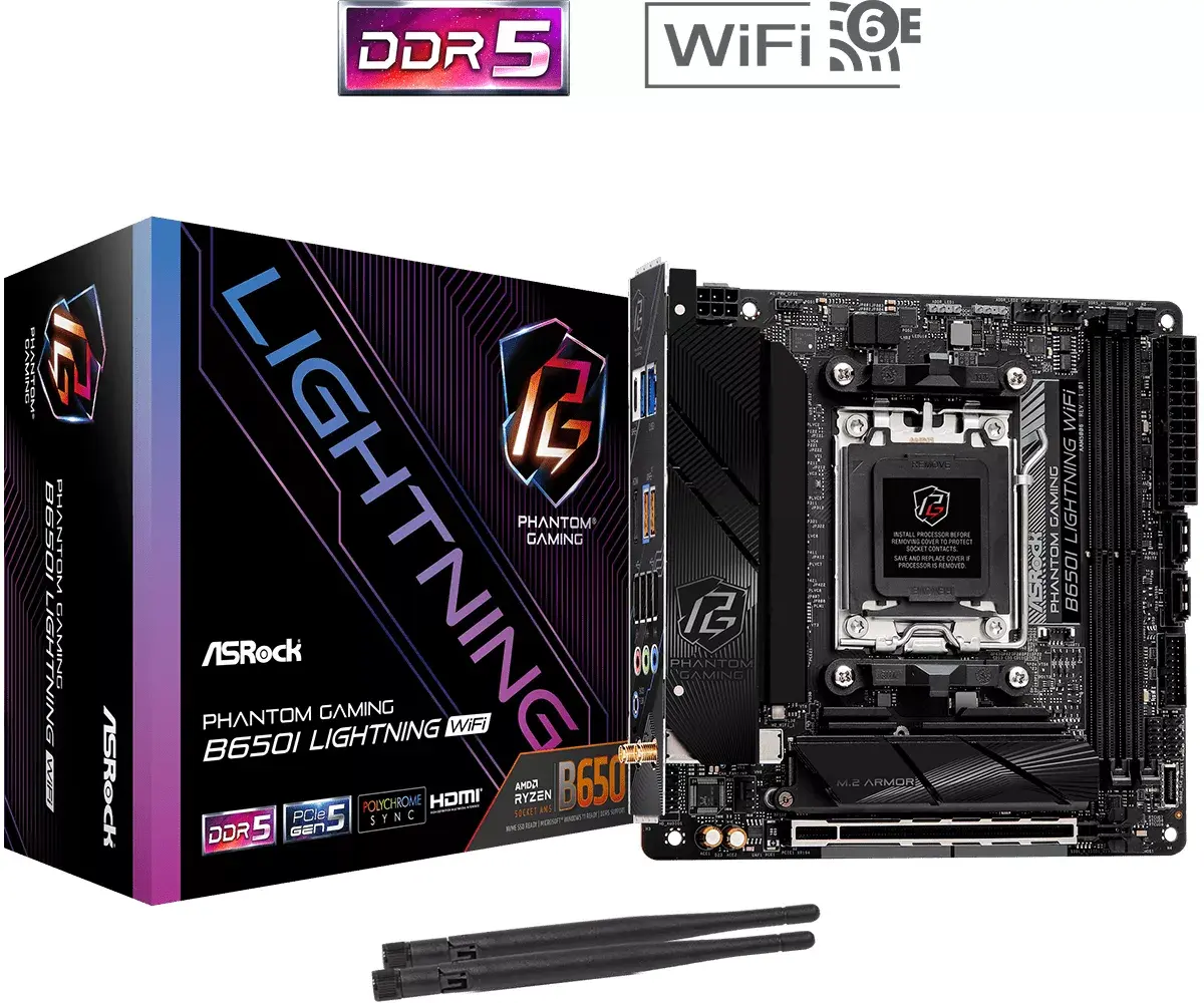 Материнская плата ASRock B650I Lightning WiFi mini‑ITX Photo 6