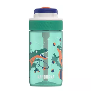 Children's Water Bottle Kambukka Lagoon 400 ml plastic with Dino design, PP, leak‑proof, straw