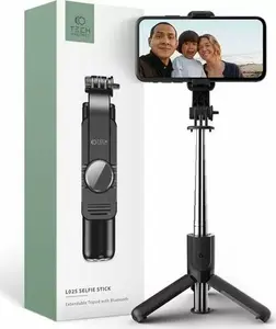 Selfie Stick Tripod Tech-Protect L02S Wireless — compact Black, foldable stand for smartphone