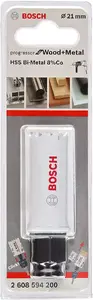 Hole saw, Bosch 2608594200 — cobalt steel, diameter 20 mm, single piece, for drill