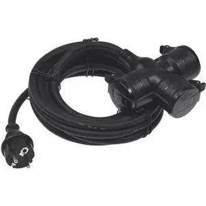 Outdoor power strip CHILITEC 22351 with 5 m cable, IP44 protection, H07RN-F 3G1.5 mm²
