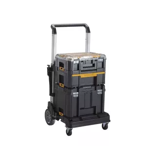 Transport dolly STANLEY FMST1-72363 — aluminium frame, plastic parts, 285×490×700 mm, black