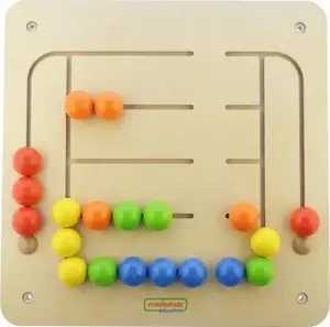 Educational Wall Panel Masterkidz Lerntafel — Perlenlabyrinth bead maze activity panel