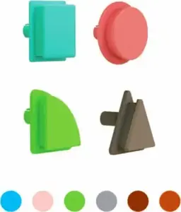 Educational geometric table elements set, Masterkidz ME14702 — 256 pieces