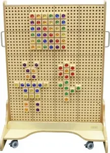 Wooden STEM Drawing and Learning Board by Masterkidz, model ME09531 — educational wooden activity board